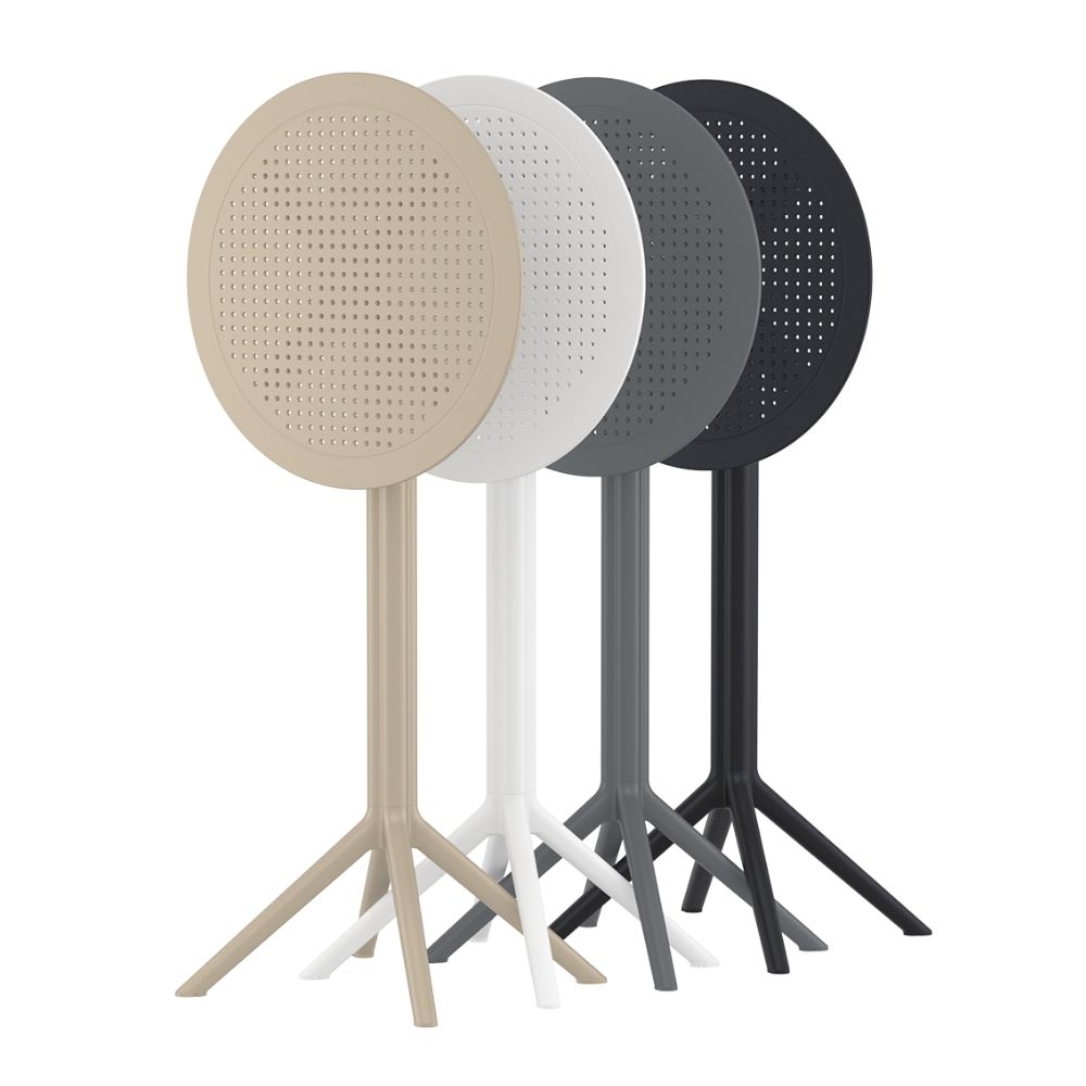 mesa alta sky de exterior bar plegable redonda