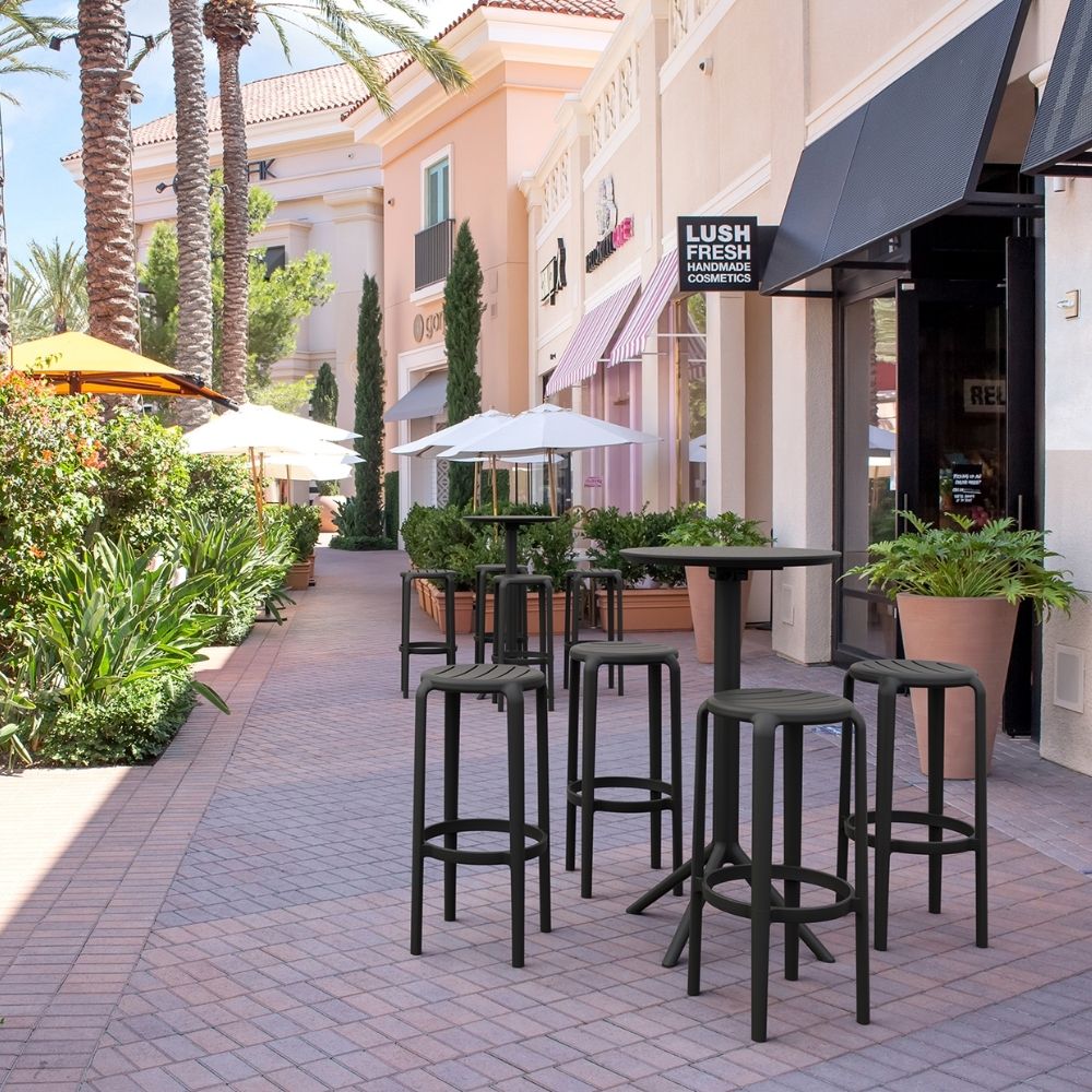 mesa alta sky de exterior bar plegable redonda