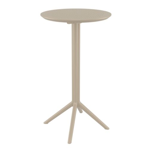 mesa alta sky de exterior bar plegable redonda