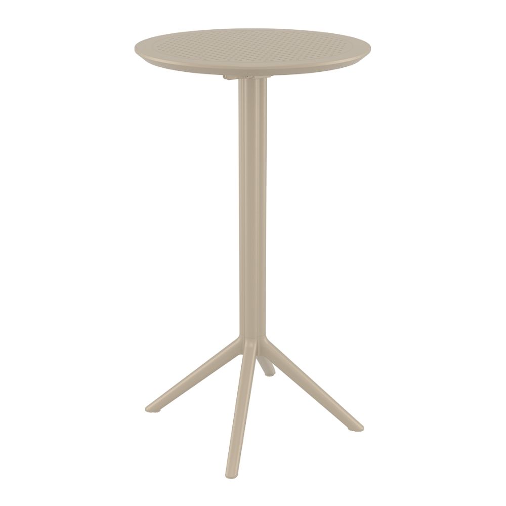 mesa alta sky de exterior bar plegable redonda