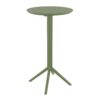 mesa alta sky de exterior bar plegable redonda