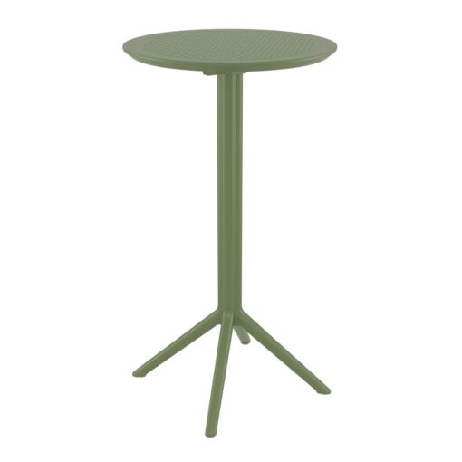 mesa alta sky de exterior bar plegable redonda