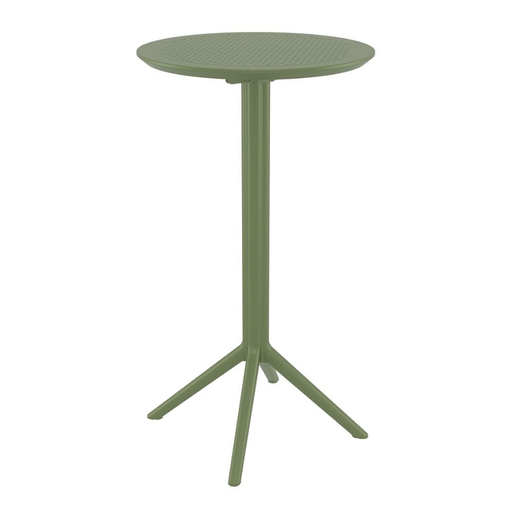 mesa alta sky de exterior bar plegable redonda