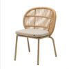 silla malibu exterior aluminio rope crema apilable hostelería terraza
