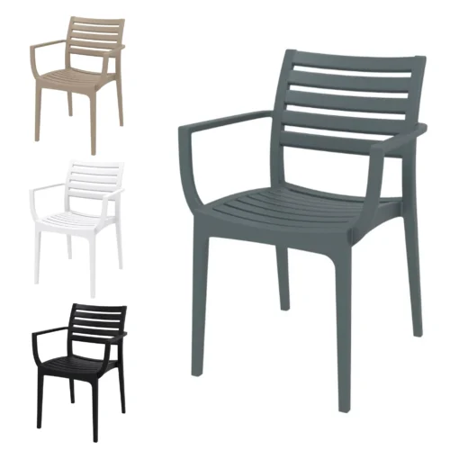 Pack-4-Sillas-Terraza-con-Brazos-ARTEMIS