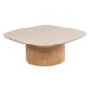 mesa centro rodas 80x80 aluminio piedra sinterizada exterior