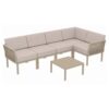 set portofino lounge esquinero polipropileno taupe cojines incluidos exterior