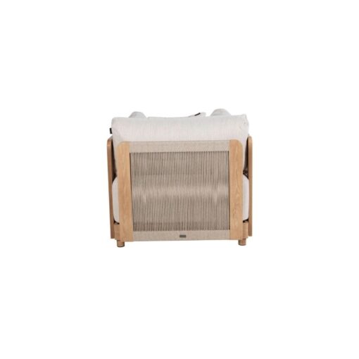 sofa Rodas 1 plaza aluminio y cuerda para exterior e interior