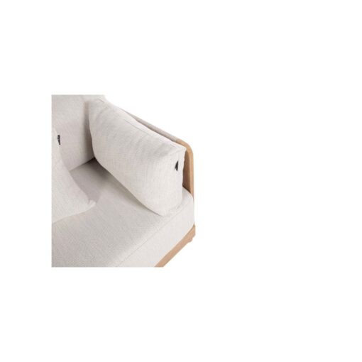 sofa Rodas 2 plazas aluminio y cuerda para exterior e interior