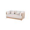 sofa Rodas 2 plazas aluminio y cuerda para exterior e interior