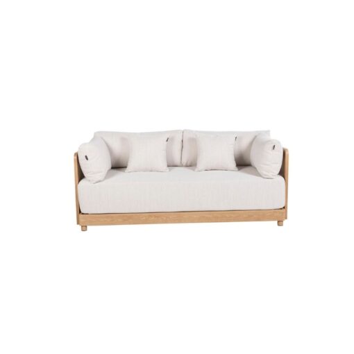 sofa Rodas 2 plazas aluminio y cuerda para exterior e interior