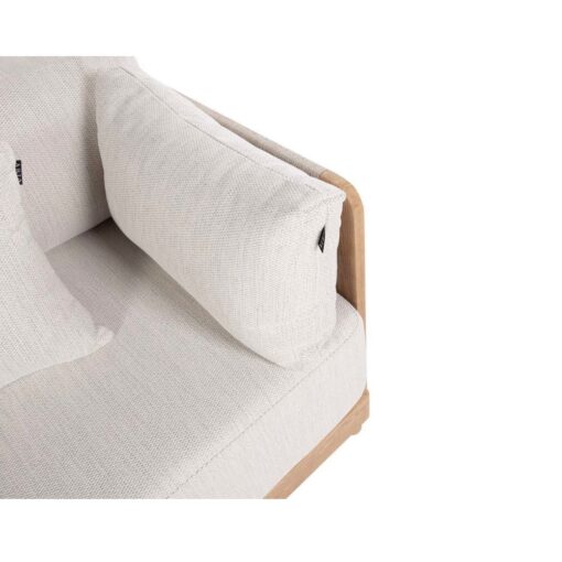sofa Rodas 2 plazas aluminio y cuerda para exterior e interior