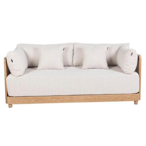 sofa Rodas 2 plazas aluminio y cuerda para exterior e interior