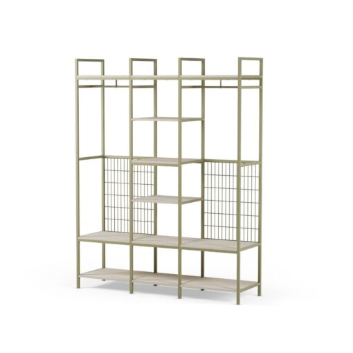 estantería vestidor abierto amara metal acero baldas de melamina para uso interior