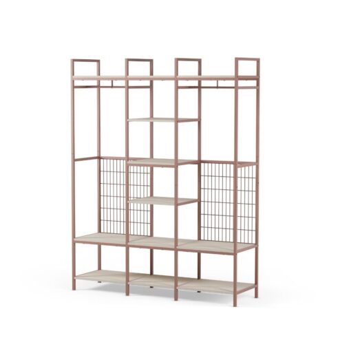 estantería vestidor abierto amara metal acero baldas de melamina para uso interior