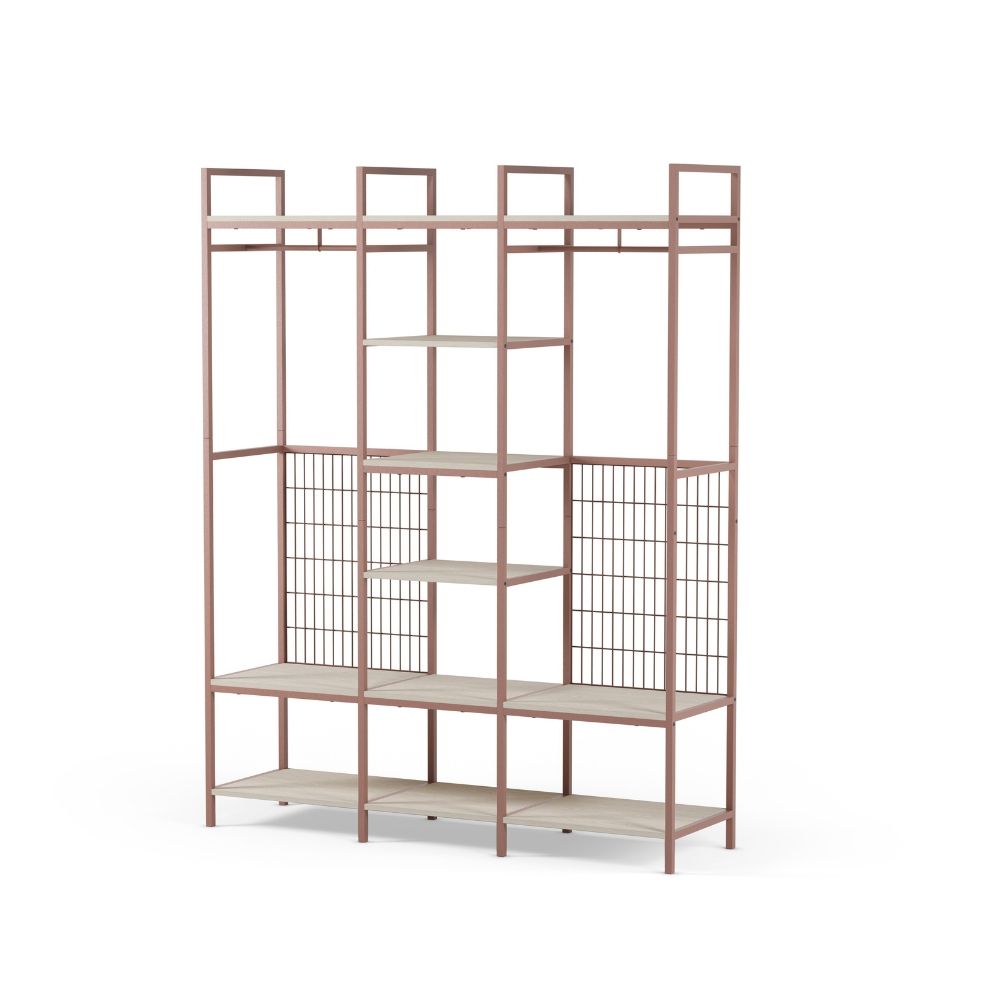 estantería vestidor abierto amara metal acero baldas de melamina para uso interior