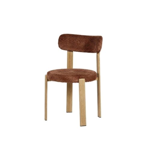 silla duna madera tapizada interior sin brazos