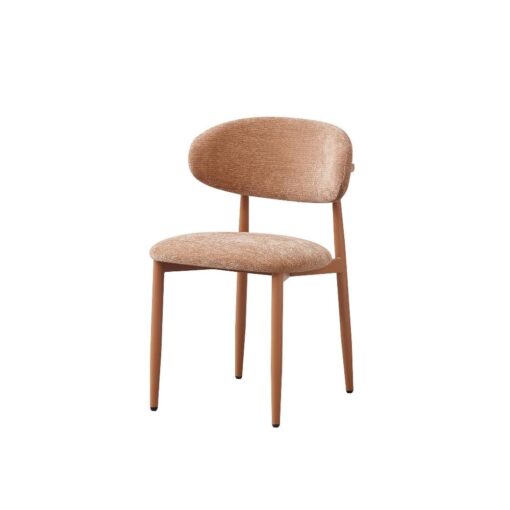 silla sin brazos Nixa tapizada con estructura de metal para uso interior